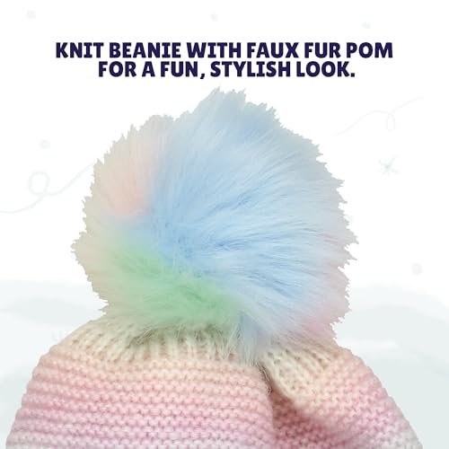 Yankee Toybox Big Kids Knit Pom Hat and Gloves Set2