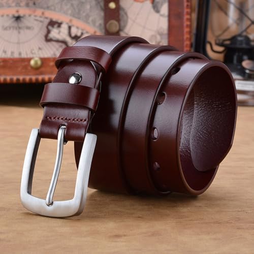 Belt for Men Business Casual Vintage Leather Belt Men Fashion Jeans Pin Buckle Strap Gift2