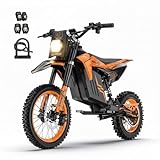 MilePop1 Moto Eléctrica para Adolescentes Y Adultos, Motor 3000W |220Nm|Velocidad Máx. 50 Km/H| 48V/25Ah |Pendiente 30°,con Frenos Hidráulicos Y Música, Pit Bike Todoterreno para Mayores 13 Años