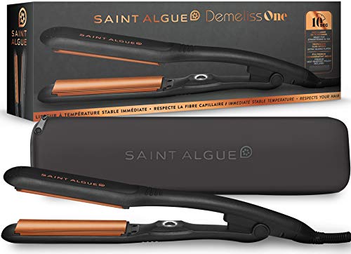 SAINT ALGUE Fer à Lisser Demeliss ONE - Titanium Cuivré - Prêt à Lisser en 10 secondes - Température Stable - Etui Premium inclus - Garantie 2 ans