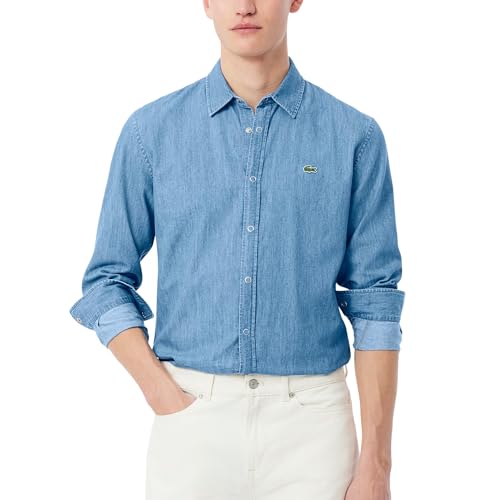 Lacoste Men's Regular Fit Lightweight Denim Shirt