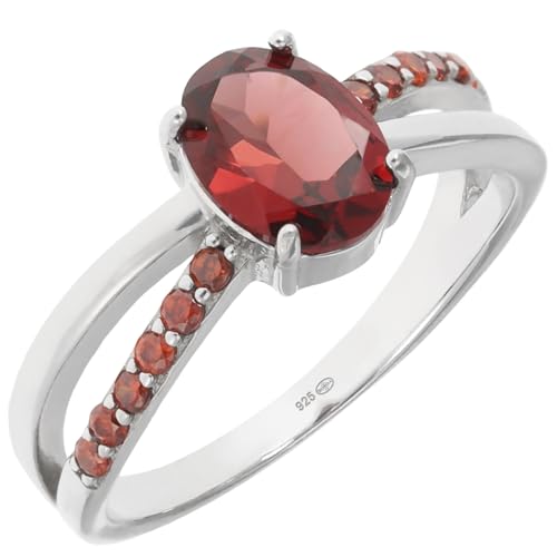 Bague argent rhodié modèle K05 avec pierre naturelle style français