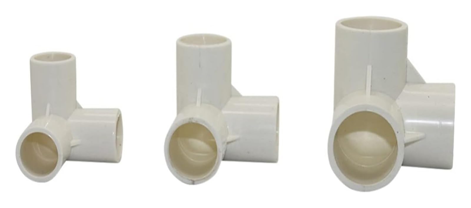 PVC-Anschluss, Versorgungsschlauch-Stumpfschlauchanschluss-Adapter, 3D-T-Stück, Innendurchmesser 20/25/32 mm, Gewächshaus-Garten-PVC-Rohrverbinder, landwirtschaftliches Werkzeug, Wasserrohrverbinder(3
