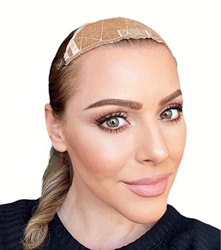 THIN HAIR THICK Wig Grip, Topper Grip, Wig band for keeping wigs in place, Velvet Wig Grip, Wig band grip, Hair pieces and wiglets, Bonus stay-put tab included. Patent-pending Wig Top Grip.