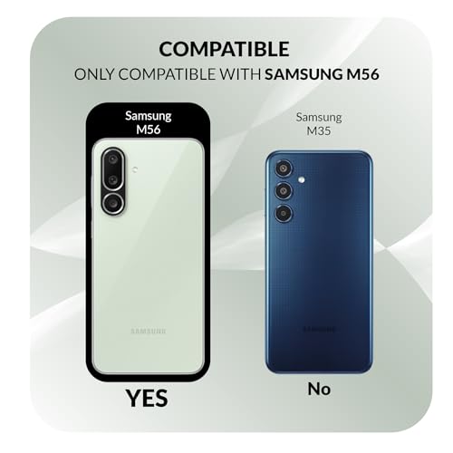 Image of Back Cover Case for Samsung Galaxy M56 5G | 360 Protection Mobile Phone Case | Mag-Safe | Camera Protection | Samsung Galaxy M56 Back Cover | Samsung Galaxy M 56 5+G - Black TPU + PC