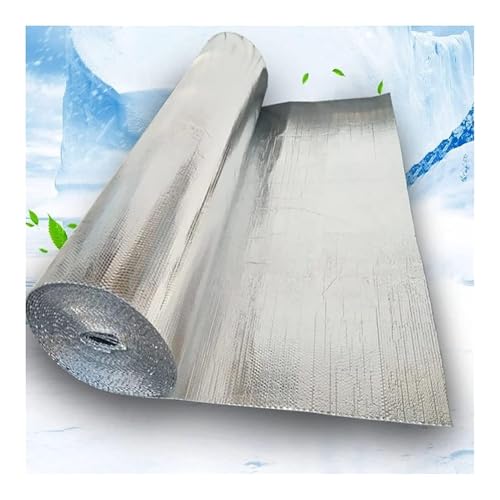 Lámina aislante de aluminio, Aislante térmico, Apto para ventanas y suelos. Fácil de instalar.(3.28 x 32.8ft(1 x 10m))