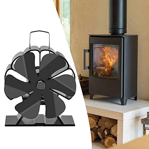 Generic Ventilador de Distribuição de Calor para Fogão de Calor de 6 Lâminas