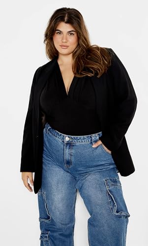 Image of City Chic Women's Plus Size Amelila Pleat Bodysuit