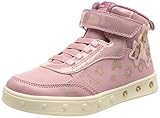 Geox Mädchen J Skylin Girl D Sneakers, Pink, 26 EU
