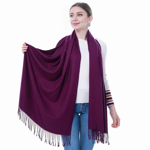 Image of Pashmina Scarf and Shawl - Soft Women Pashminas Wrap for Wedding Evening Party dresses