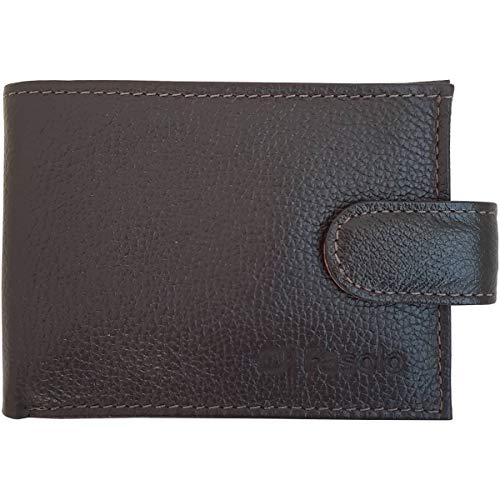 Carteira em Couro Masculina, Fasolo, Café