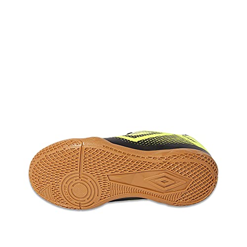 Chuteira Umbro Game Jr, Criança-Unissex, Preto/Limao, 28