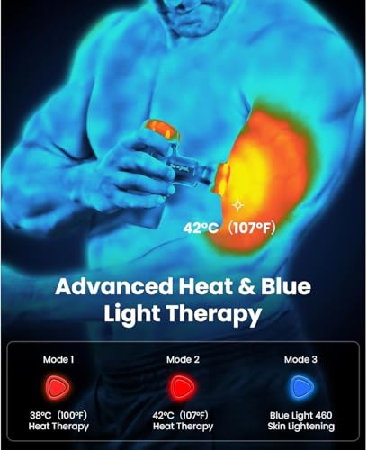 Image of BOB AND BRAD M7 Plus Mini Massage Gun with Heat, FSA Eligible & HSA Approved Deep Tissue Percussion Massager for Back & Neck Stiffness - Portable, Quiet, Ultra-Lightweight