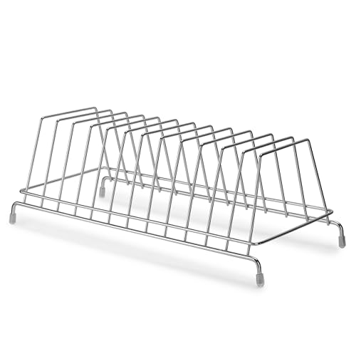 Image of 12 Section Stainless Steel Thali Plate Rack for Kitchen | Dish Drying & Organizing Stand | Countertop Plate Holder | Rust-Resistant Plate Organizer, Thali Stand (Pack of 1)