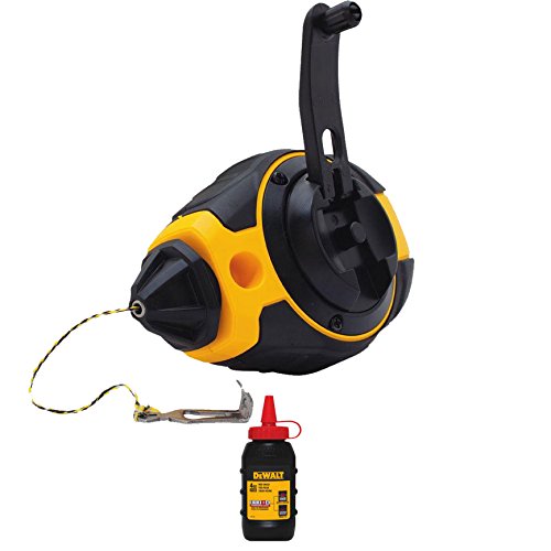 Dewalt 3:1 Chalk Line Measuring Reel with Red Chalk DWHT47374L