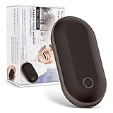 Calentadores de Manos Recargables, 5200 mAh Calentador de Bolsillo eléctrico portátil, Reutilizable USB Power Bank Eléctrico Calentadores, Banco de Energía, Ideal para Exteriores, Caza, Camping