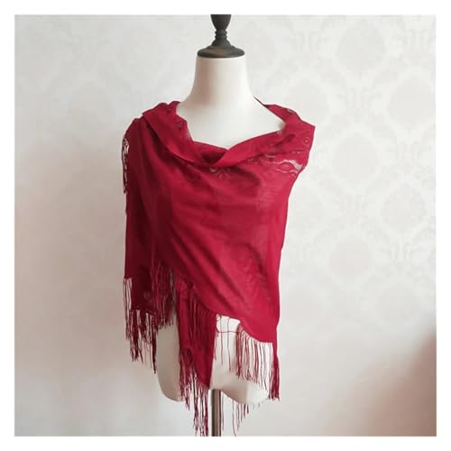 Bufanda de moda transpirable monocolor para cenas románticas y eventos culturales 8