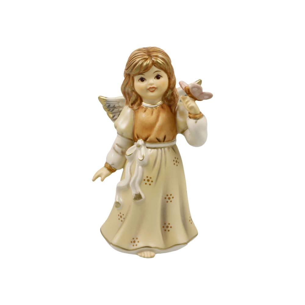 Goebel Angel Figurine Your Travel Companion Champagne Heavenly Messenger Christmas