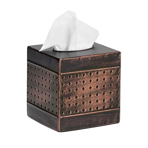 KoKone Bronze Tissue Box Cover Sturdy Galvanized Iron Square Tissue Box by Kokone - Used condition - US$16.41