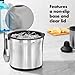 OXO 3107300 Steel Ice Bucket and Tongs Set