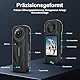FiTSTILL-Schutzset für Insta 360 X5, Displayschutz aus gehärtetem Glas und Silikonhülle und Silikon-Objektivabdeckung und Silikon-Stützbasis, X5-Zubehör