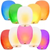 Biodegradable Memorial Lanterns for Weddings, Birthdays, Memorial Services & Parties - Easy to Release Wish...