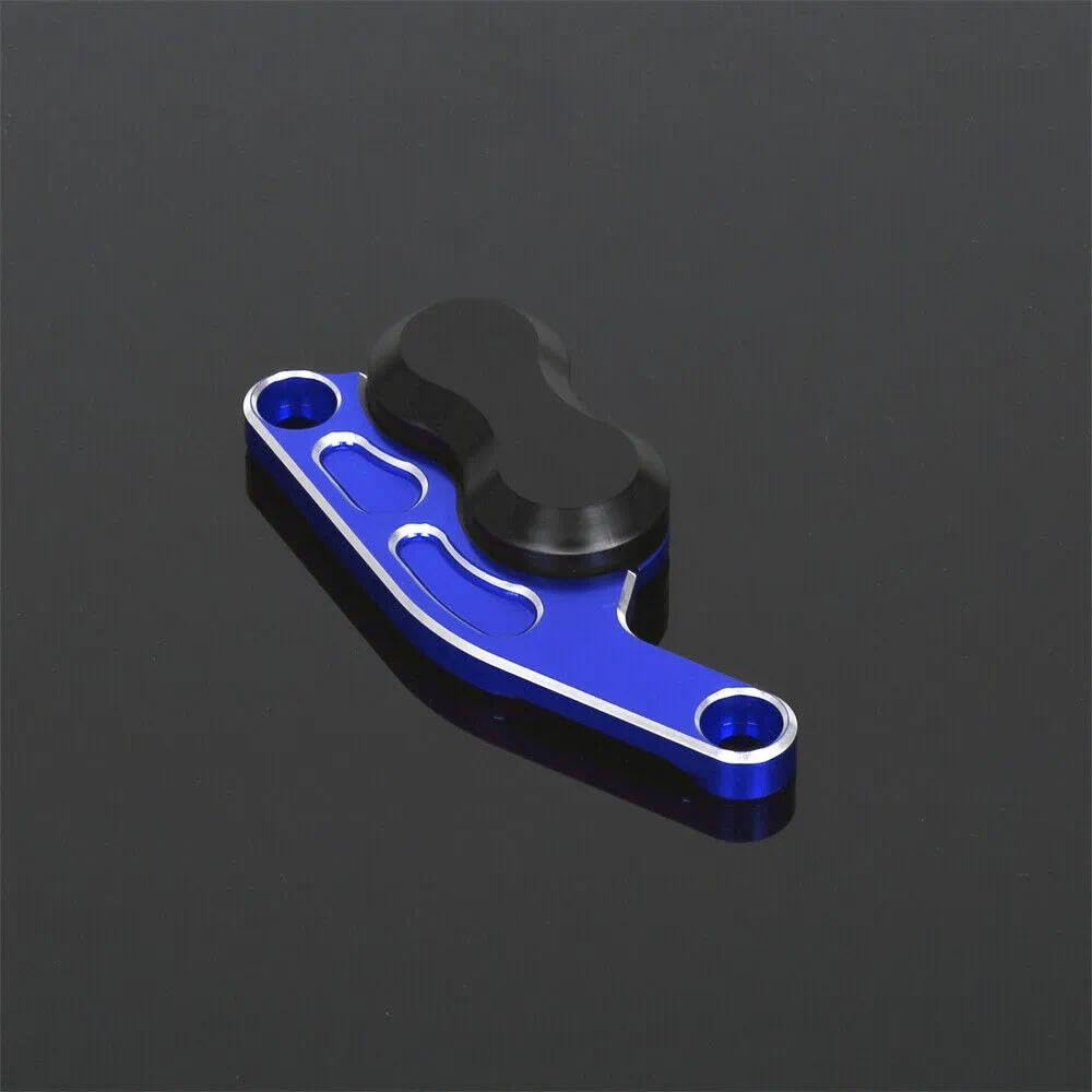 Monkey VorderbremsScheiben-Rotor-Schutzabdeckung-Schutzslider-Rahmenschutzslider, kompatibel mit Monkey 125 2018-2024, 3D-CNC-Aluminium-Motorradzubehör (Blau)