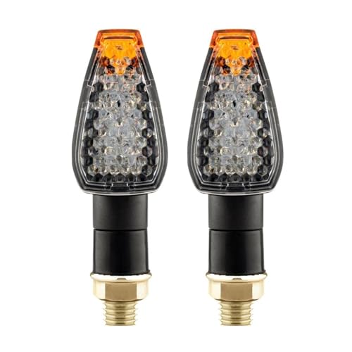 Intermitentes de motocicleta universales y flexibles con iluminación diurna integrada