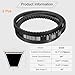 uxcell 2 Pcs BX68 EPDM V-Belt, Raw Edge Cogged Industrial Rubber V Belt 0.67