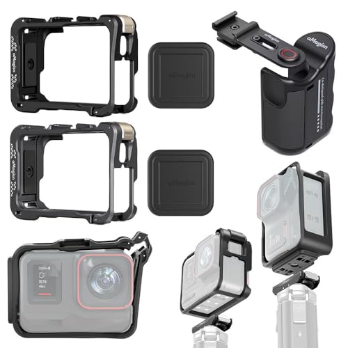 For Insta360 Ace Pro2/Ace Pro/DJI Action 対応 保護フレームケージ 多機能拡張保護ラビットケージ カメラグリップホルダー マウントブラケット スポーツカメラ アクセサリー