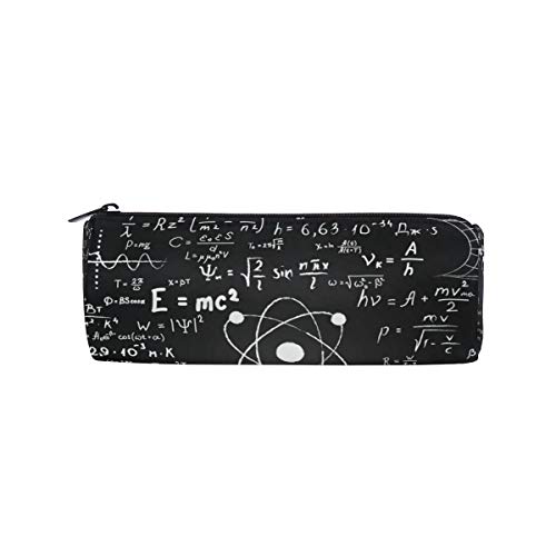 Linomo - Estuche para lápices, diseño de fórmulas de química y matemáticas, para la escuela y la oficina de los niños Cover