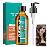 Moroccan Argan Hair Oil Spray,Hair Treatment with Frizz Ease & Scalp Oil,Moroccan Hair Essential Oil,Nourishing Conditioning Hair Care to Restore Dry Hair,Lightweight Non-Greasy for Curly Hair, 100ml