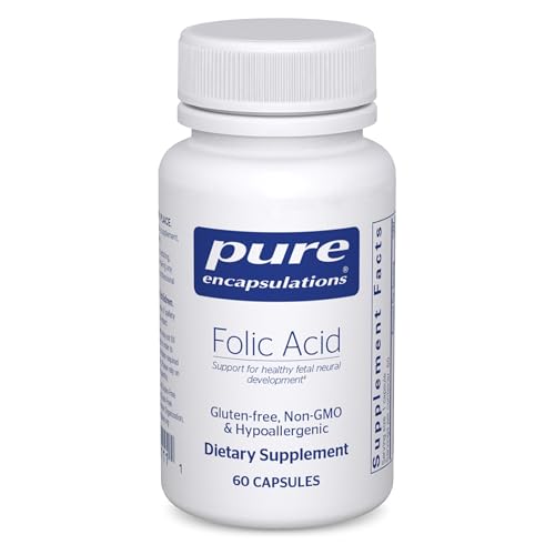 Pure Encapsulations Folic Acid 60 Capsules