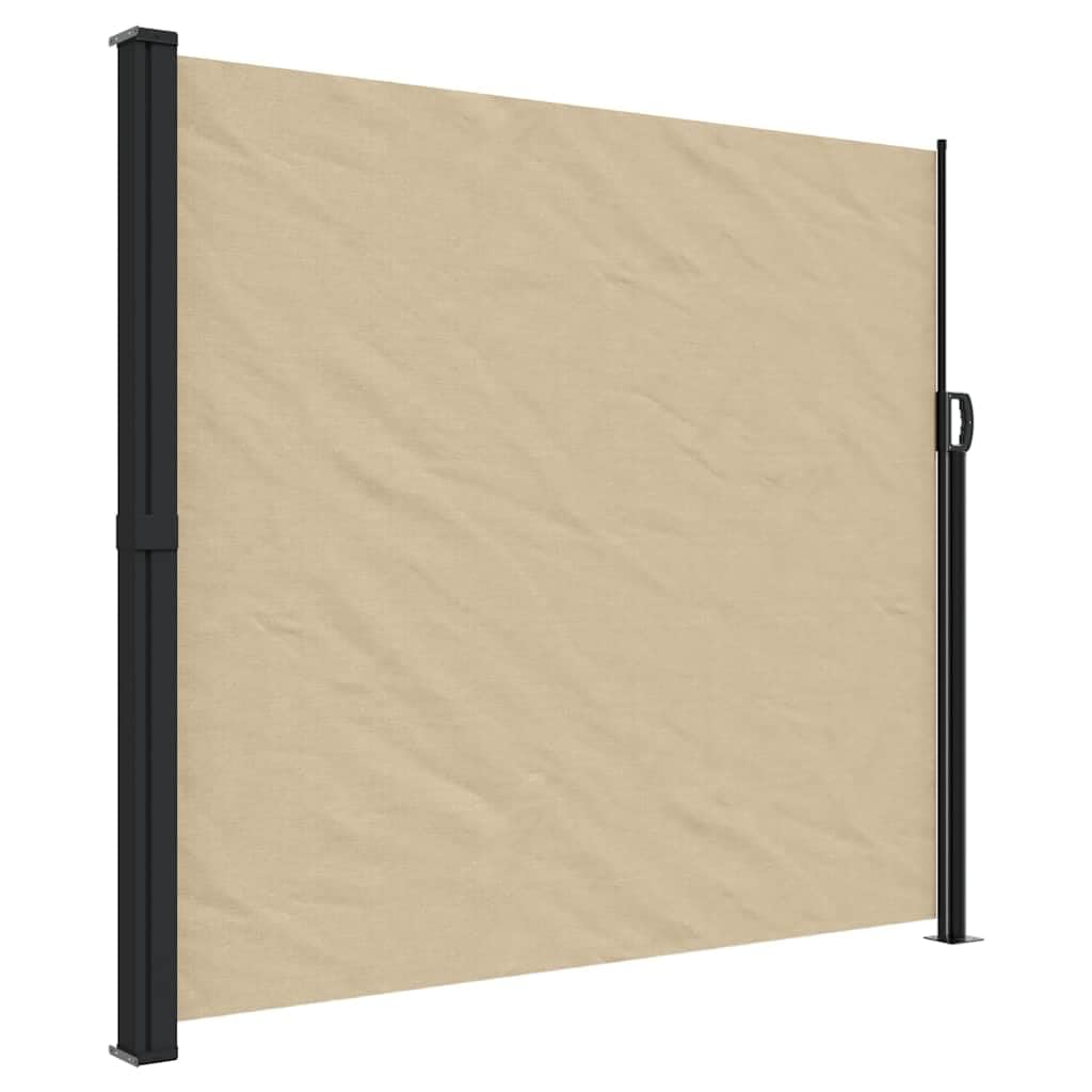Auvent latéral rétractable en polyester résistant et structure premium alu-acier 180x500 cm