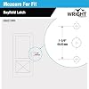 Wright Products - Bayfield Surface Lever Mount Latch for Screen and Storm Doors, Black (Transitional, White)