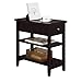 Yaheetech Sofa Side End Table with 1 Drawer Double Shelves - Coffee Table Nightstand for Living Room Bedroom