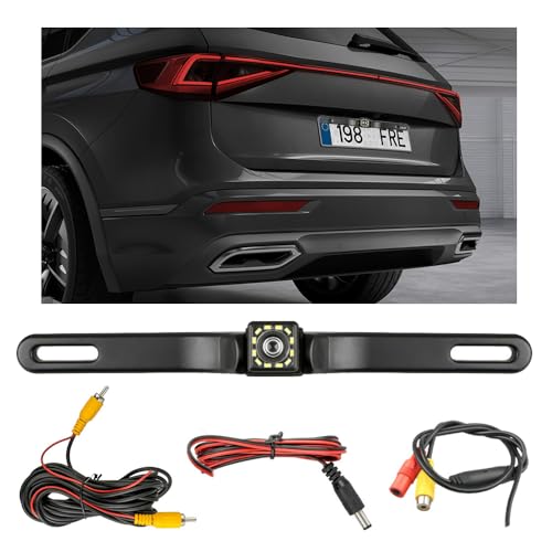 Backup Camera for Car,Ultra HD Reverse Camera with 12 Led,150°Wide View Angel Car Rear Camera,Universal Car Essentials for Avoiding Blind Spots in Reverse (12 Lights)