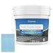 Epoxy Colored Sand Floor Paint, High-Gloss Self-Leveling Epoxy Coating for Interior & Exterior Surfaces, Wear-Resistant & Non-Slip Marble Effect Finish, 35oz (1KG), Blue