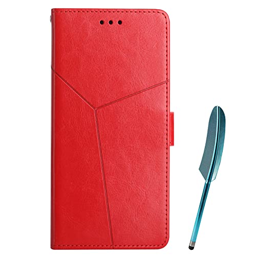 SHIEID Wallet Phone Case Motorola Moto G84, Motorola Moto G84 Case Wallet Faux Leather (Feather capacitor pen)