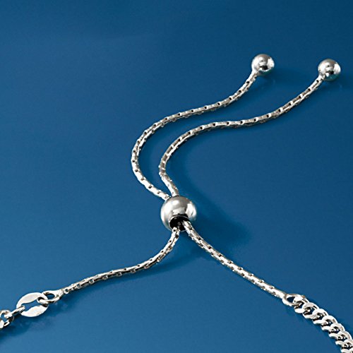 Ross-Simons Plain - Italian Sterling Silver Id Bolo Bracelet #TOP7