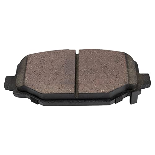 Image of TRQ Rear Brake Pad & Rotor Kit Ceramic Compatible with 2012 Ram C /V 2012-2014 Volkswagen Routan