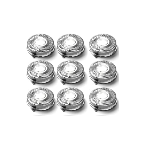 KADILRTV Testina di Ricambio SH50, Compatibile con Philips, Compatibile con Norelco, Rasoio Serie 5000 (S5xxx), AquaTouch (AT8xx, AT7xx), PowerTouch (PT8xx, PT7xx).(9pcs)
