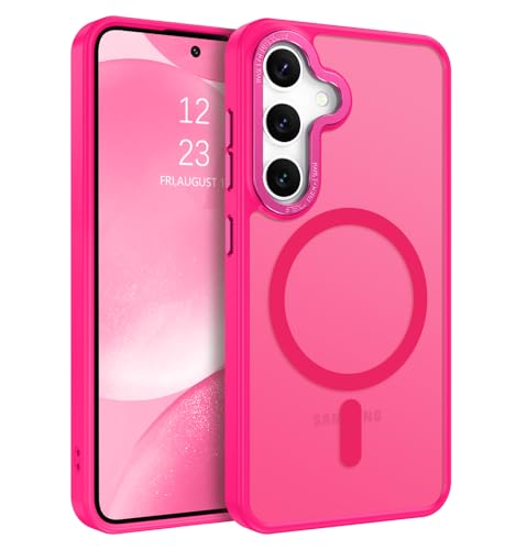 BENTOBEN Magnetyczne etui do Samsung Galaxy S24 Plus [kompatybilne z Magsafe] Półprzezroczysty Matowy, Smukły, odporny na wstrząsy, odporny na żółknięcie, dla kobiet i mężczyzn, etui ochronne na