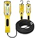 Aceland 1200 Lumen Corded LED Work Light with Outlet in Handle, COB LED, 6foot 16/3 AWG SJTW Cord, Magnetic on back