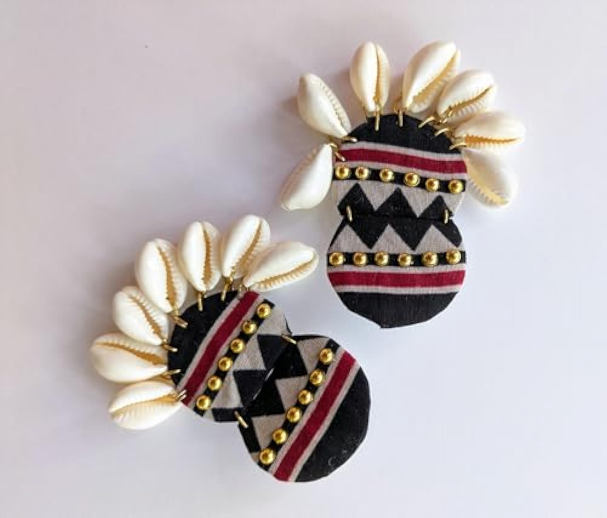 Handmade Seashell Dangle Earrings for Women