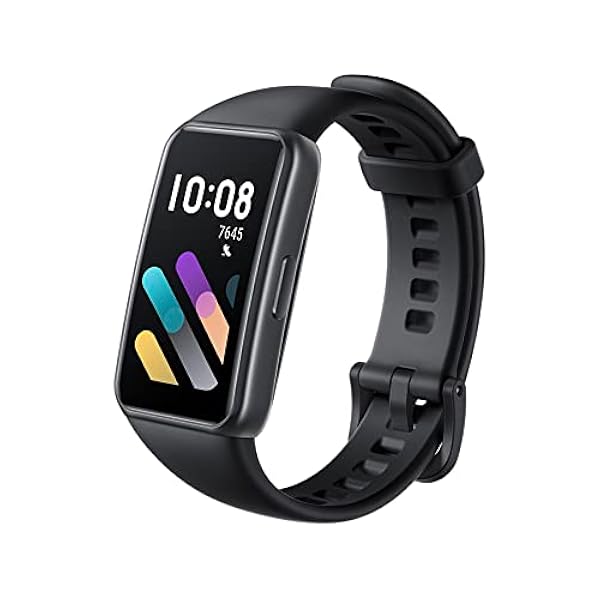HONOR Band 7 Smartwatch 1.47" AMOLED Orologio Fitness Tracker con 96 Sportivo, Contapassi, Cardiofrequenzimetro, SpO2, Impermeabile Smart Band per Uomo Donna Android iOS, Nero Meteorite