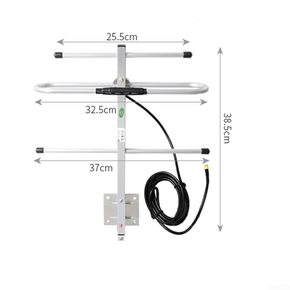 Richtantenne, 433 MHz für Yagi, High Gain 6 dBi, RG58-Kabel, für SMA-Stecker für Fernkommunikation im Freien
