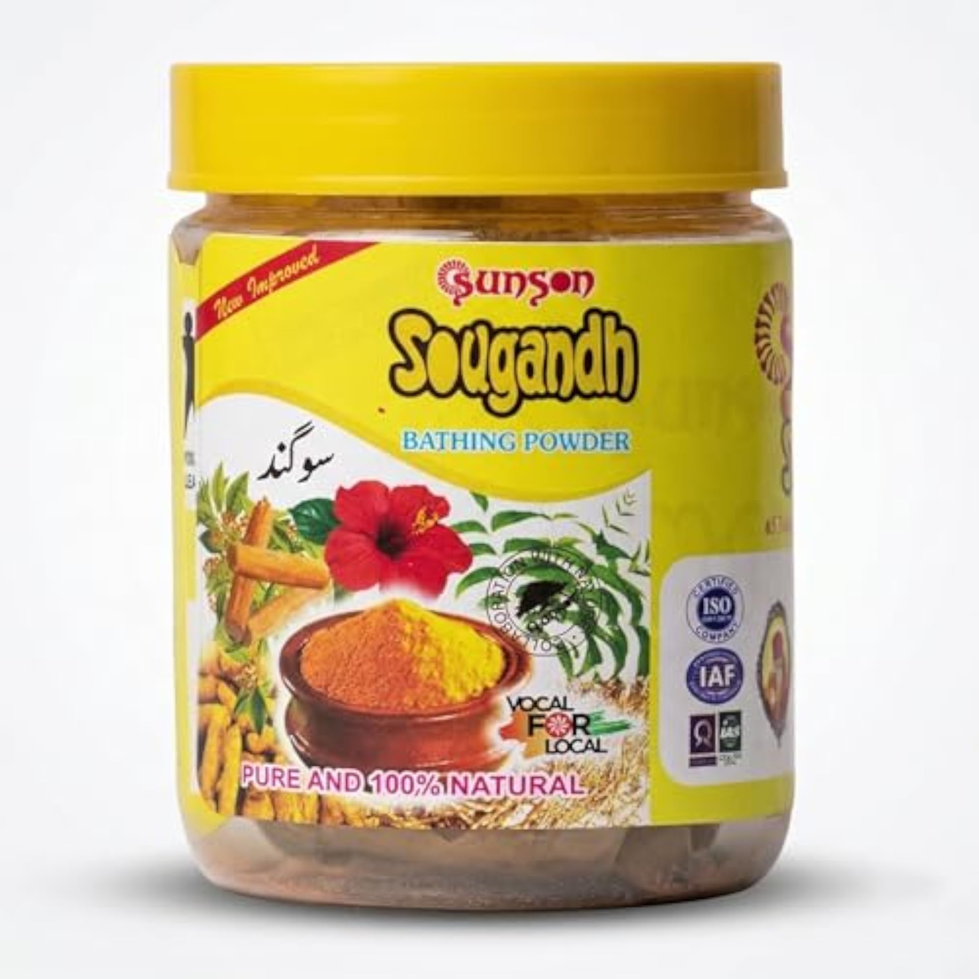 Sougandh Bathing Powder 50g, 100% Natural Bath Powder with Turmeric & Herbs