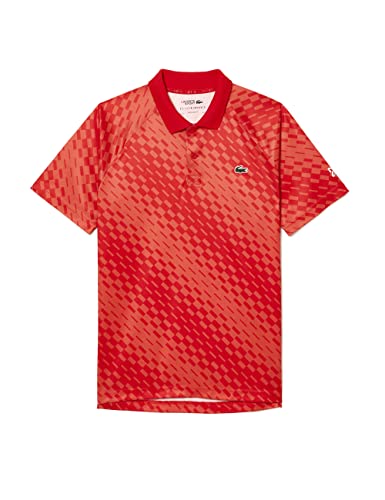 Lacoste-Herren Polo KURZARM-DH5174-00, Rot/Orange, 3XL