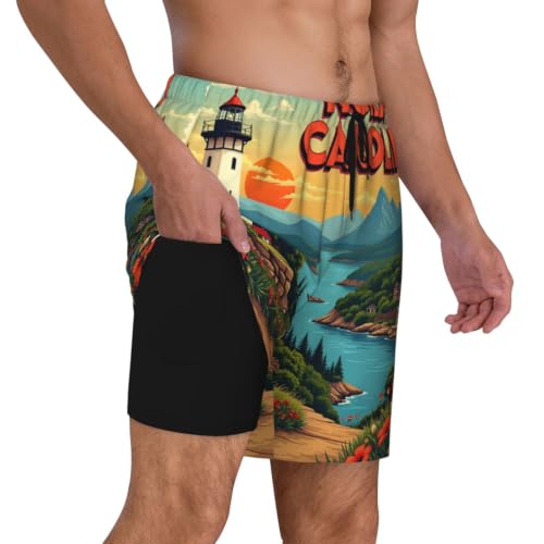 Bañador de hombre con bolsillos de secado rápido para caminar y deportes de playa 2